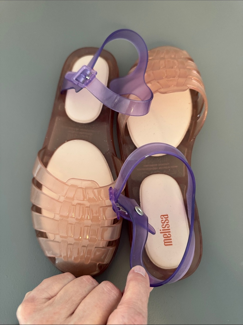 Melissa jelly fisherman sandals NWOB 10